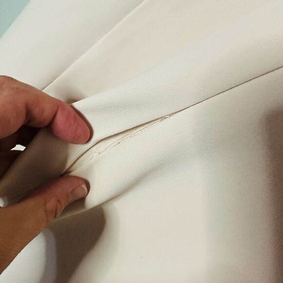 Badgley Mischka Blush Halter Odessa Zip Up Back Gown Dress Size 18 - Picture 6 of 16